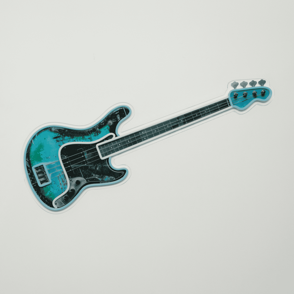 'Bass Guitar' Neon LED Sign - Wall Mounted