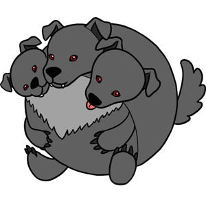 Peluche Squishable – Cerbère