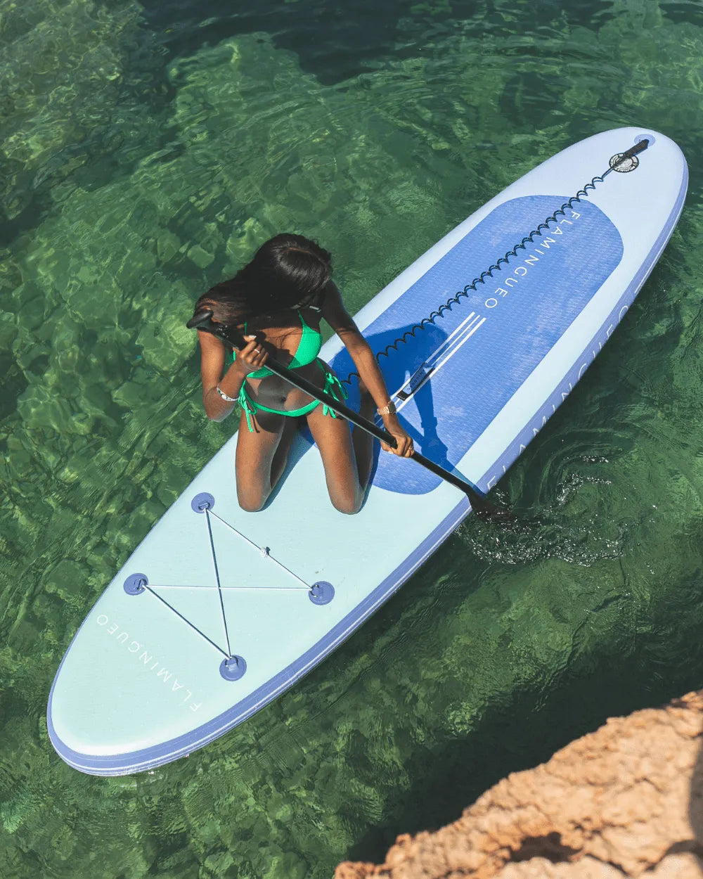 Gradient blue/green paddleboard - MOON