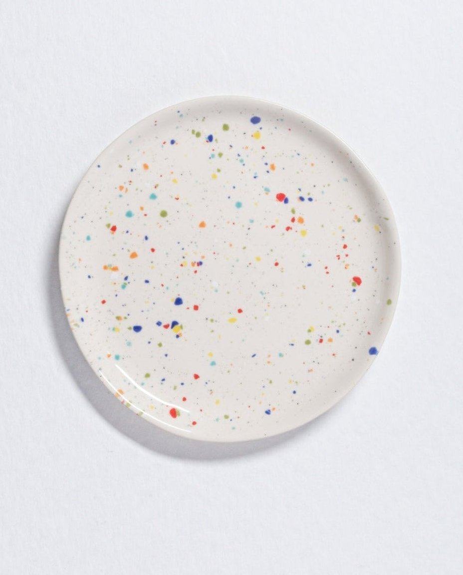 New Party Bread Plate 17cm White