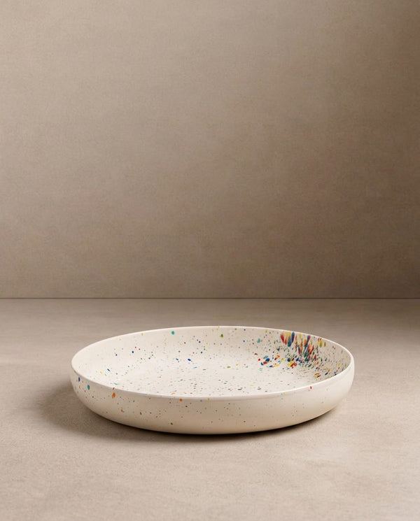 New Party Low Pasta Plate 23cm White