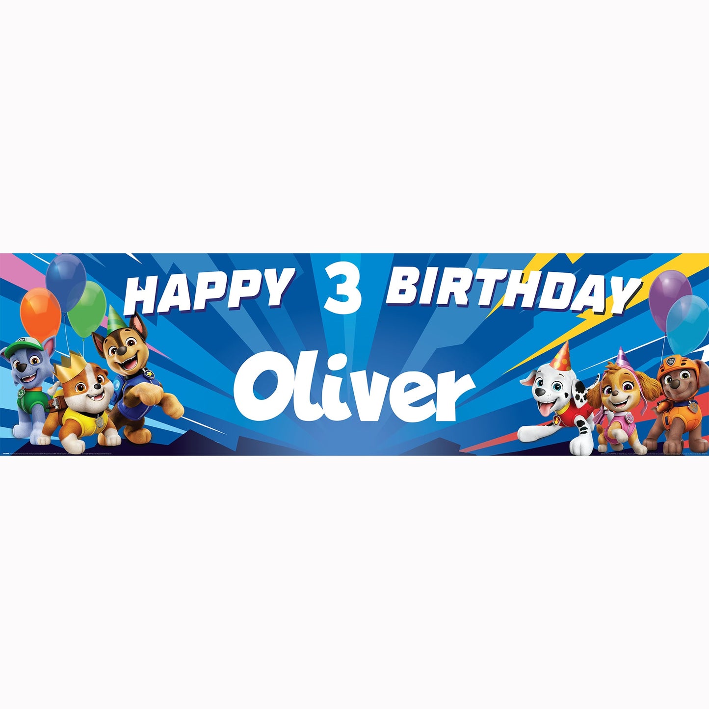 Paw Patrol Personalized Birthday Banner