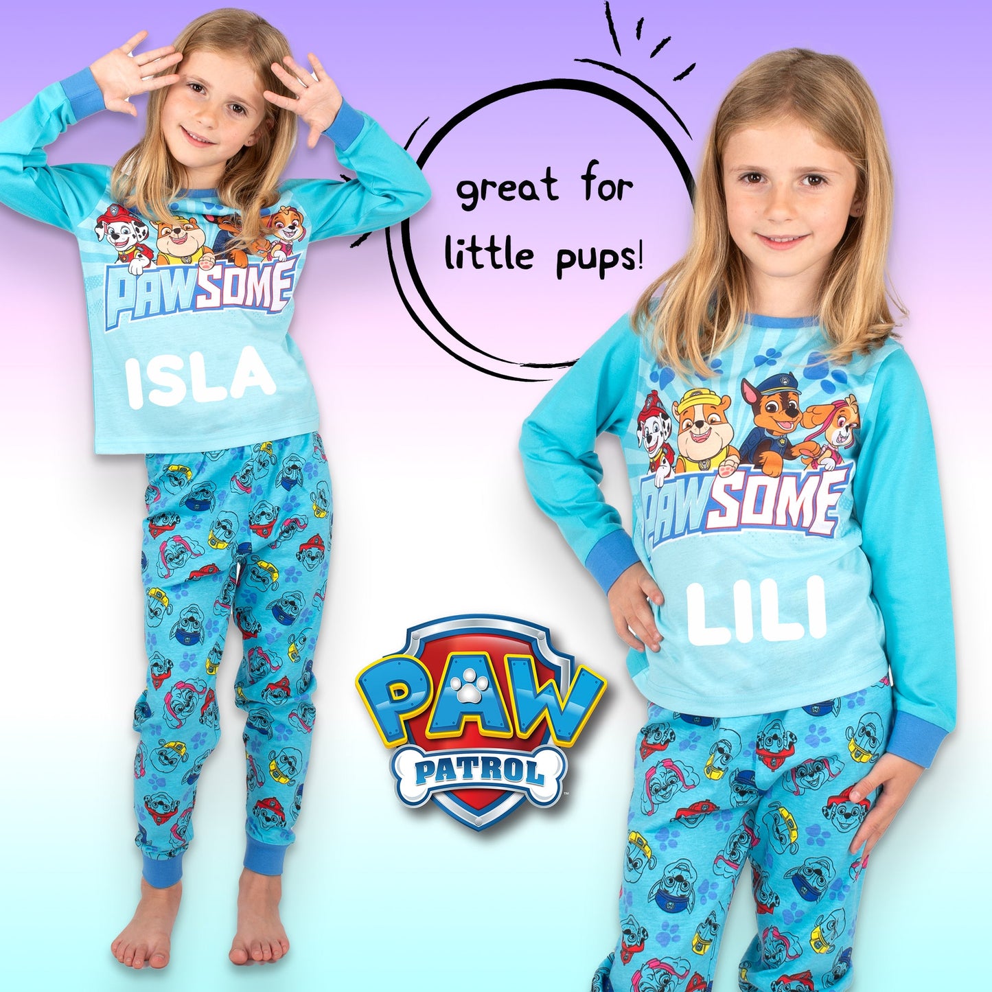 Paw Patrol Personalized Pyjamas - BLUE