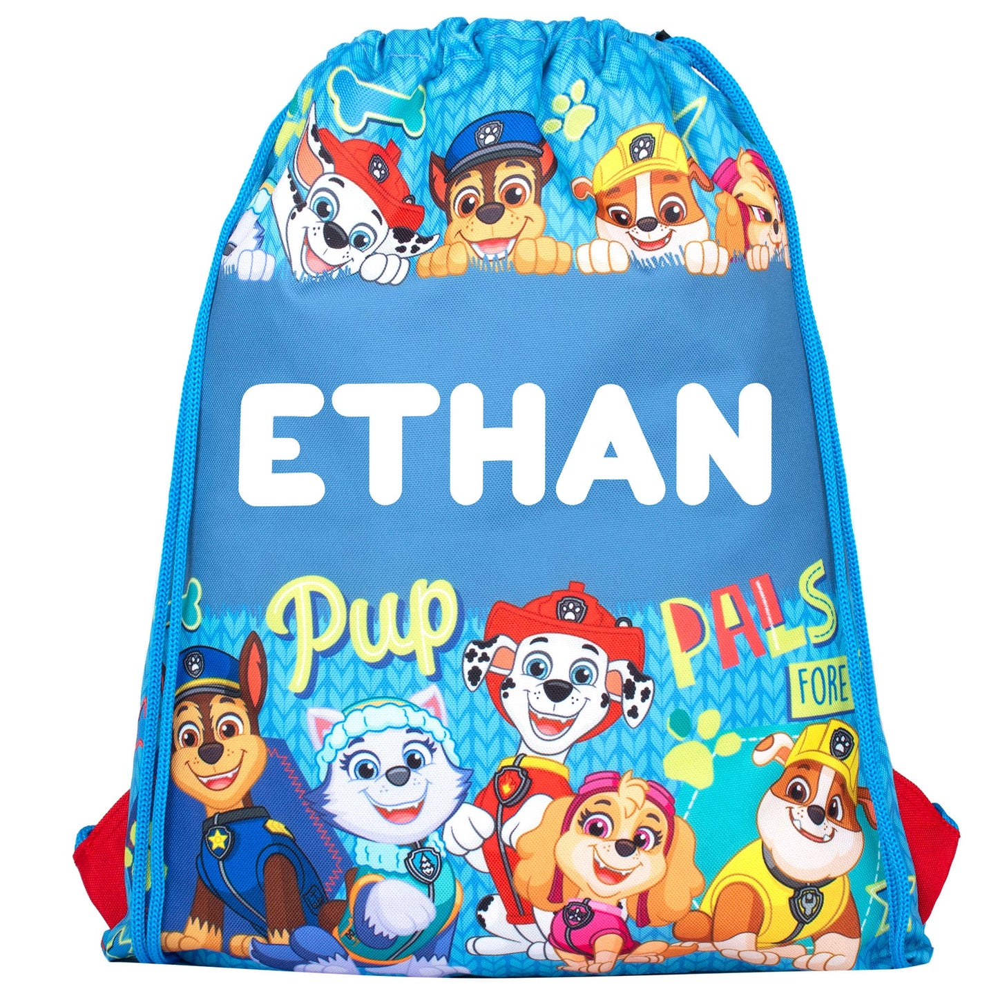 Paw Patrol Personalized Drawstring Bag for Kids