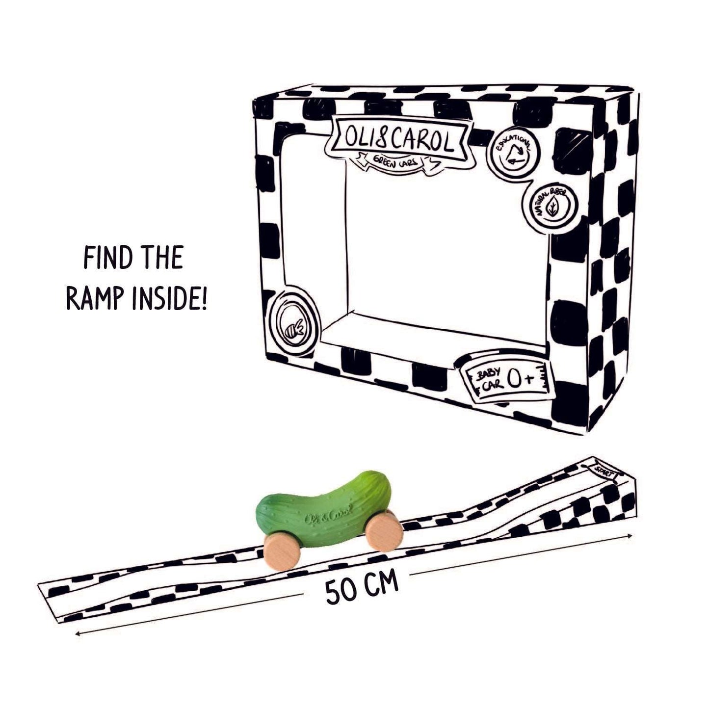 Pepino the Cucumber Baby Car Toy