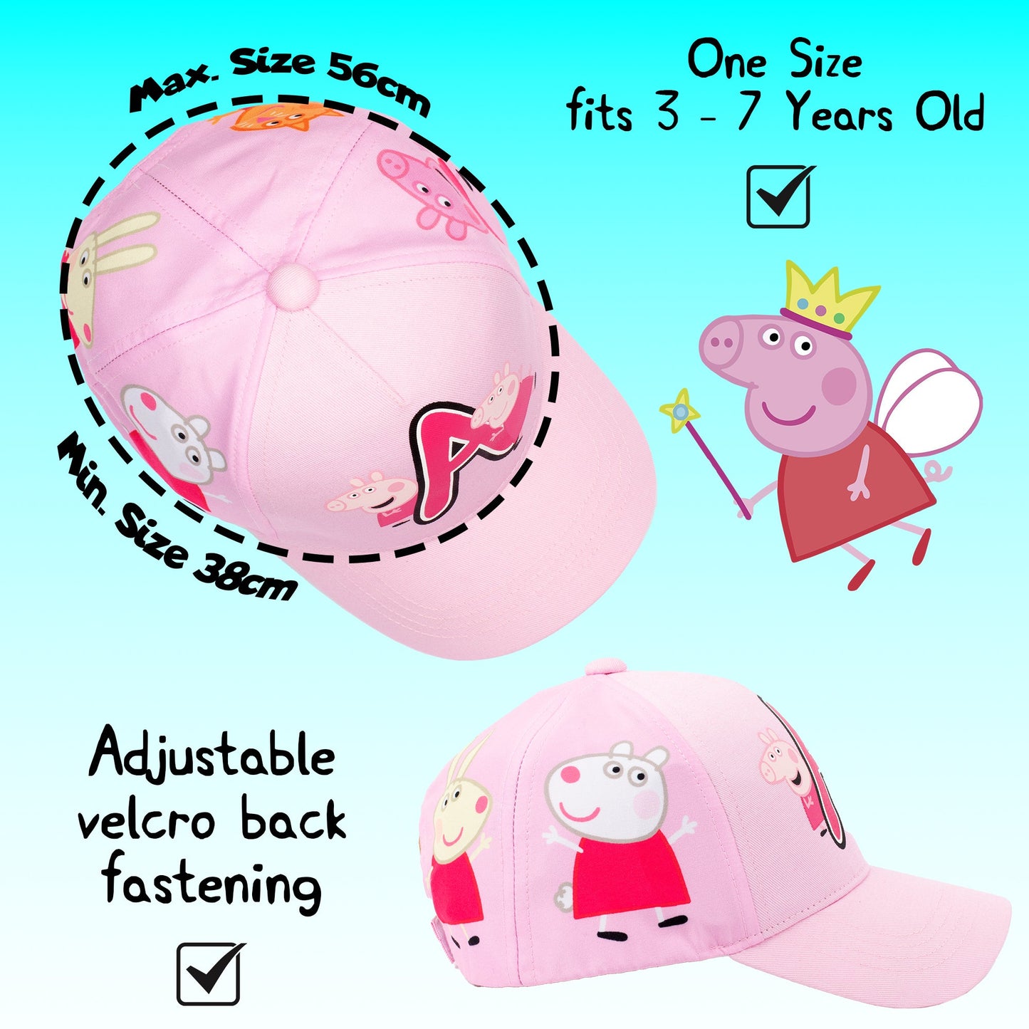 Personalized Summer Hat - Peppa Pig