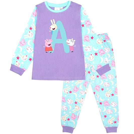 Peppa Pig Personalized Initial Pajamas