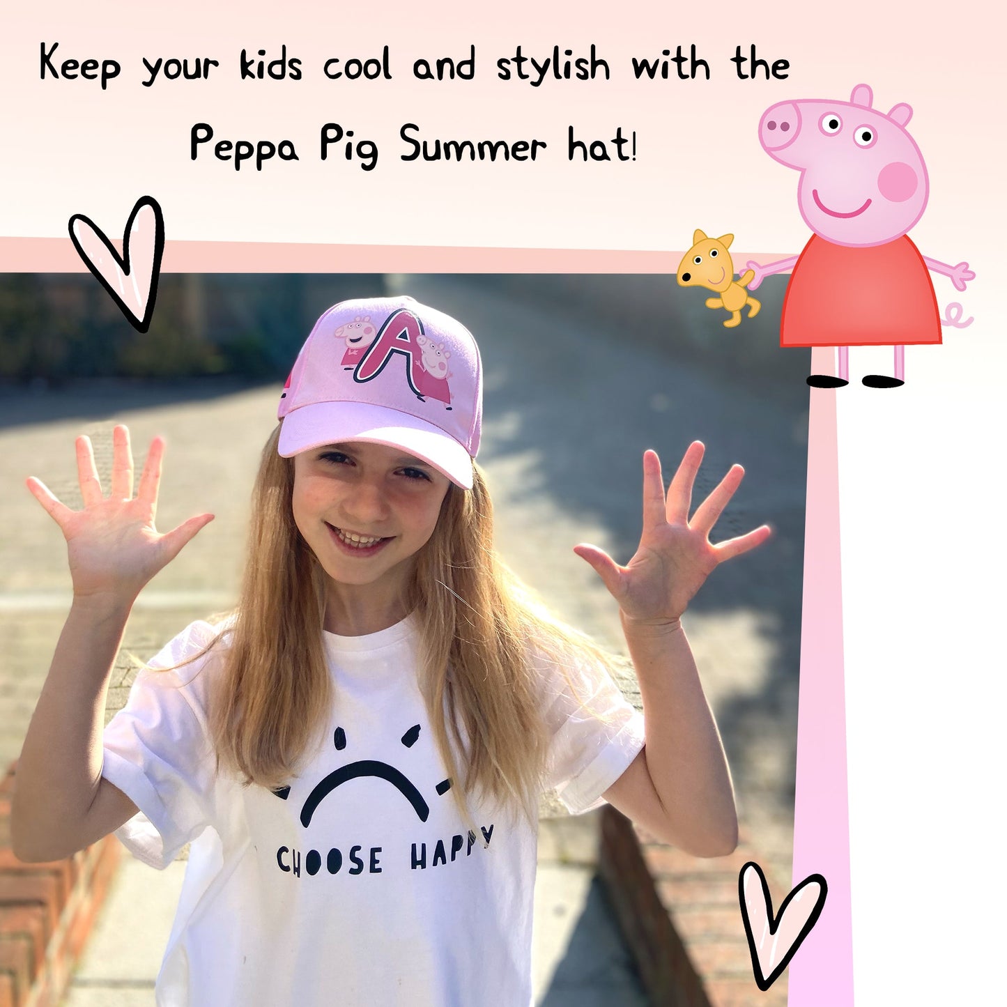 Personalized Summer Hat - Peppa Pig