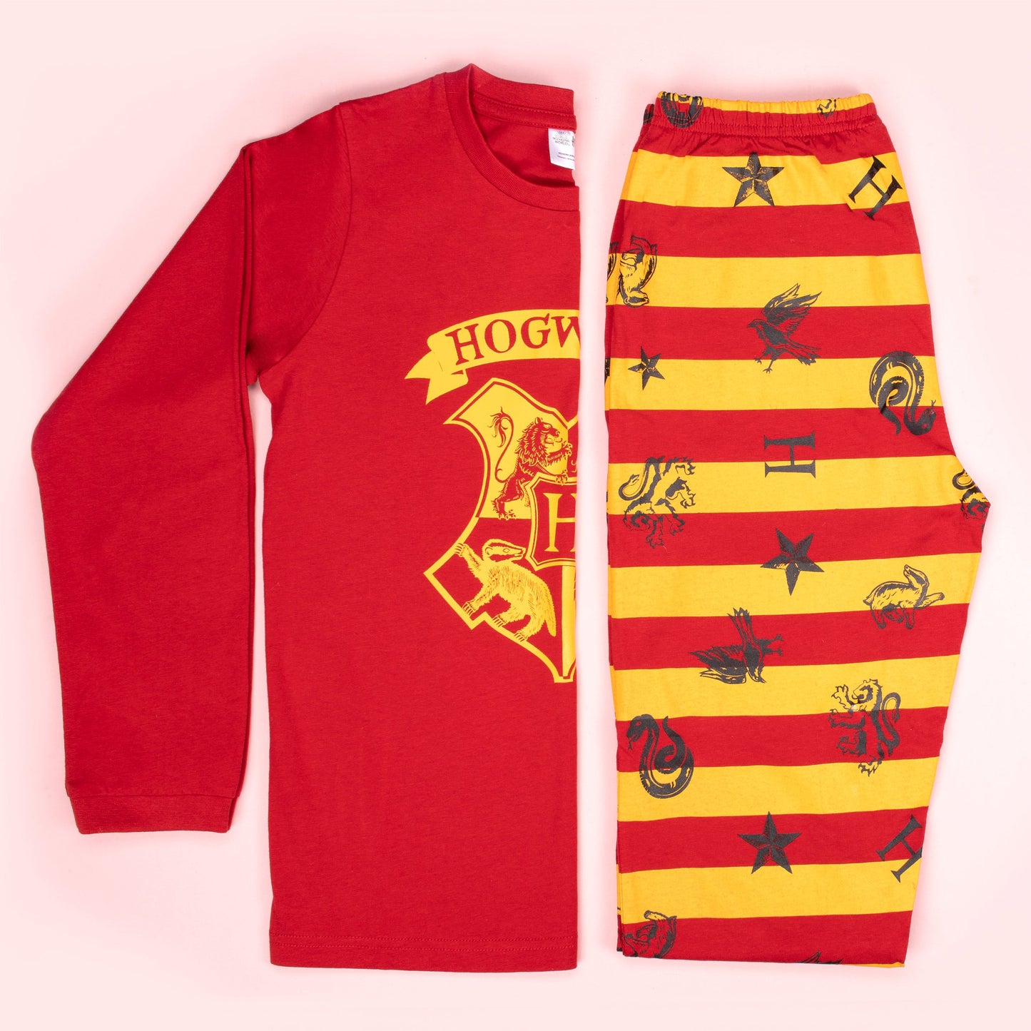 Personalized Pajama Set - Harry Potter Red-Yellow