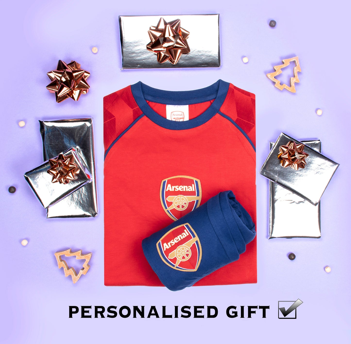 Arsenal F.C. Personalised Pyjamas Red