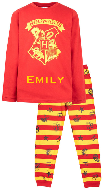 Personalized Pajama Set - Harry Potter Red-Yellow