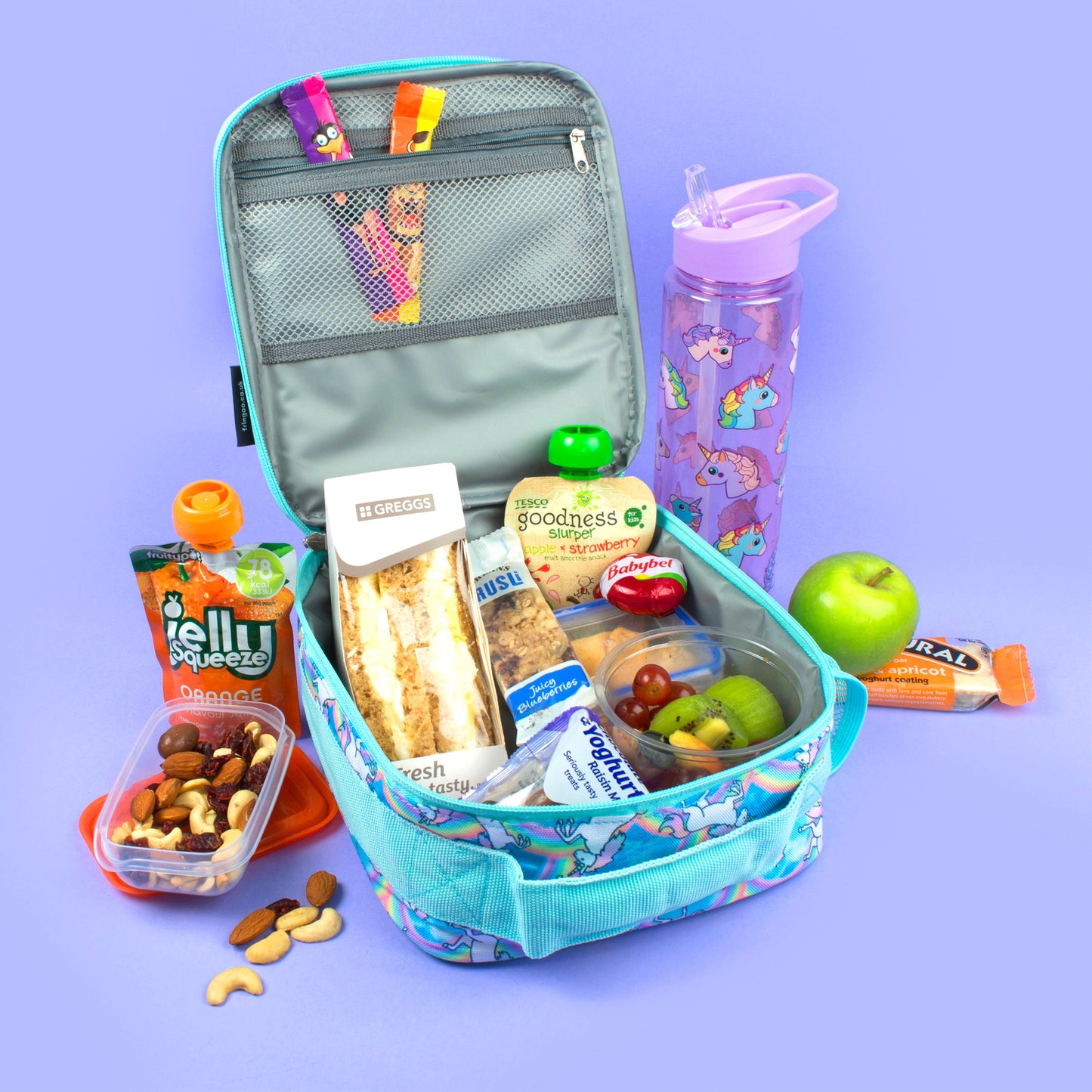 Personalized Lunch Bag - Unicorn Clouds