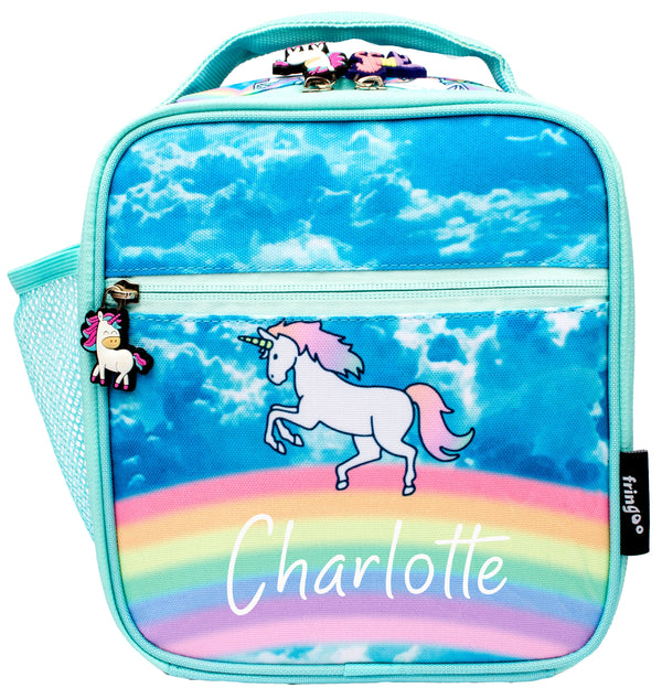Personalized Lunch Bag - Unicorn Clouds