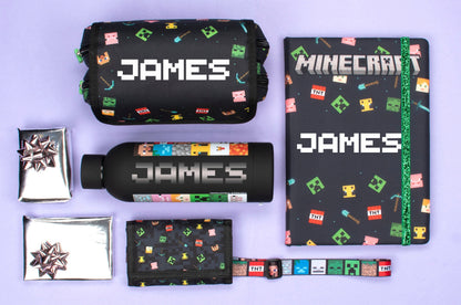 Personalized Minecraft Notebook - Black