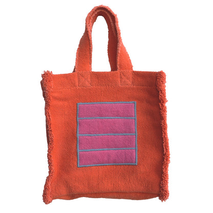 Sac à main en tissu Orange Cell