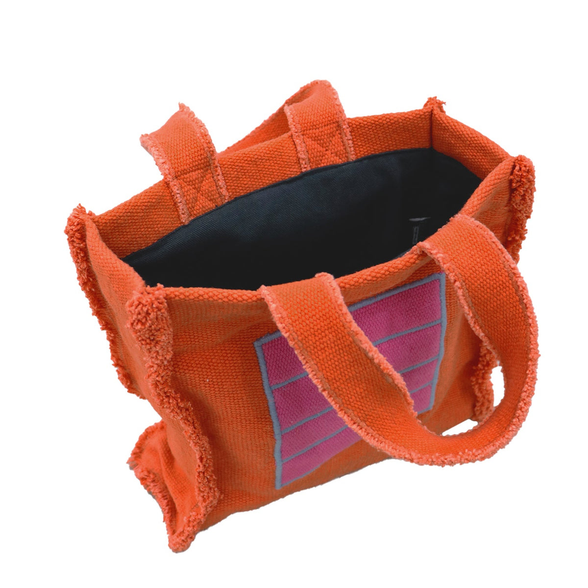Sac à main textile orange Cell – Oli&Carol x Peter Halley