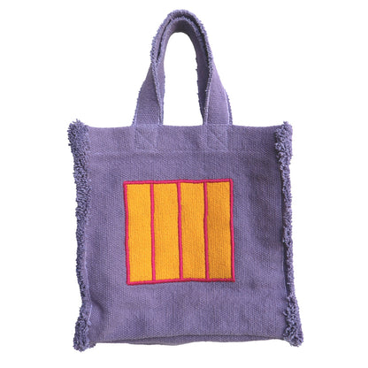 Sac à main en tissu violet