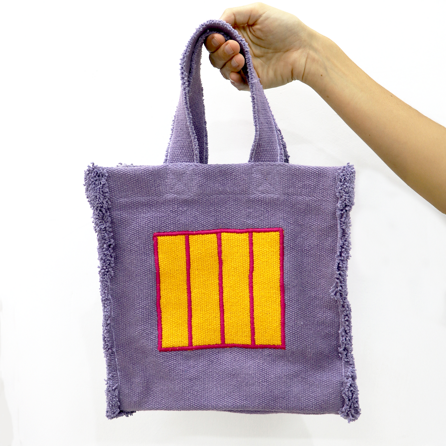 Sac à main en tissu violet