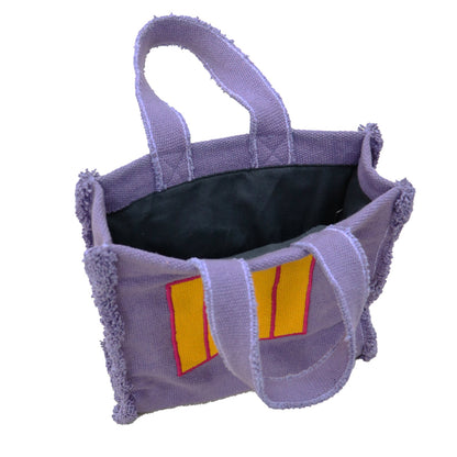 Sac à main en tissu violet