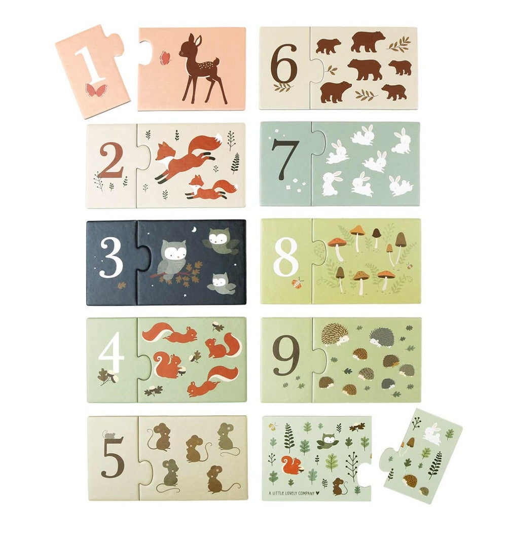 Puzzle à compter - Amis de la forêt