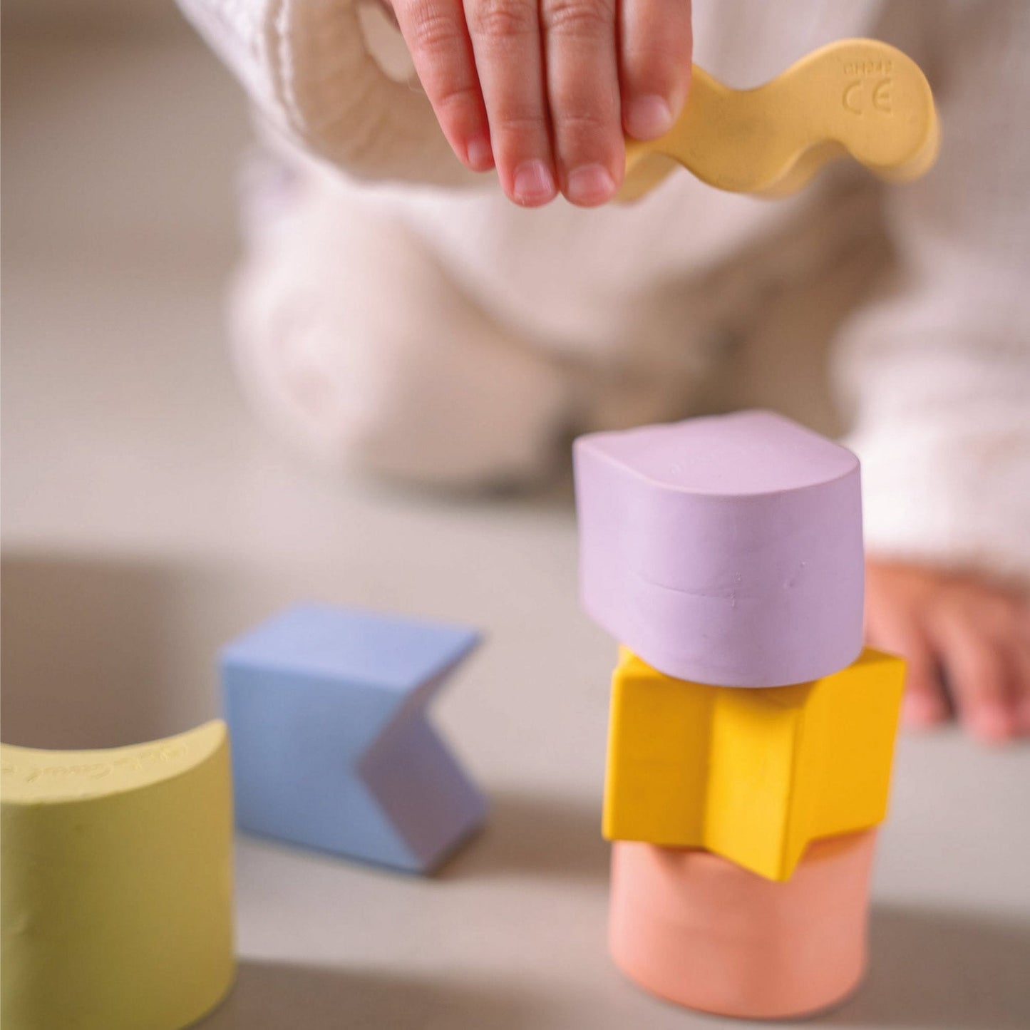 3 Figures géométriques Circle Baby Stacking Toy Blocks