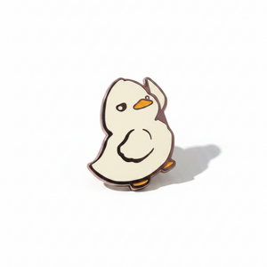 Pin’s Canard Blanc avec Couteau