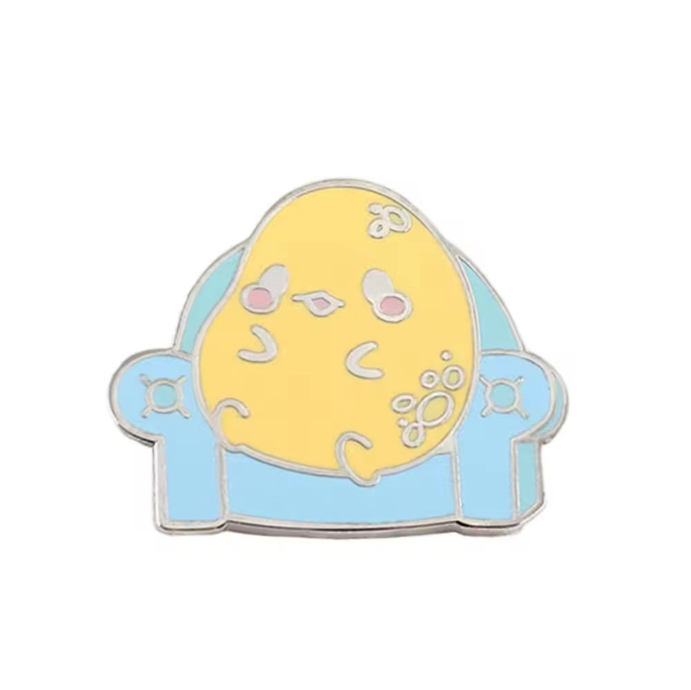Pin's Canard Jaune dans son Fauteuil