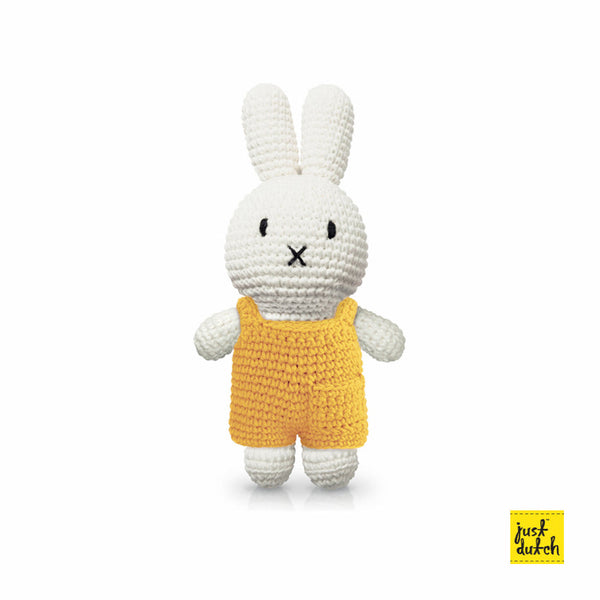 Peluche en Crochet Lapin Miffy - Salopette Classique - Jaune