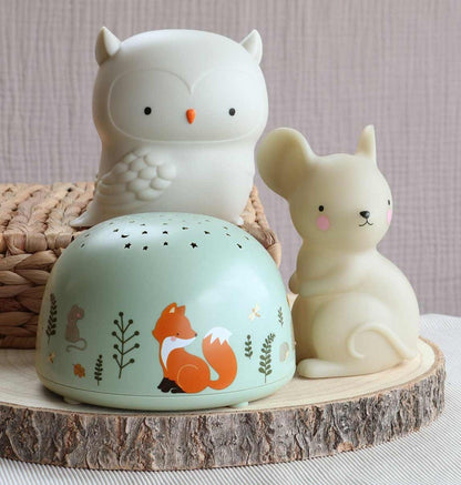 Veilleuse projecteur - Amis de la forêt – vue 6 – A Little Lovely Company