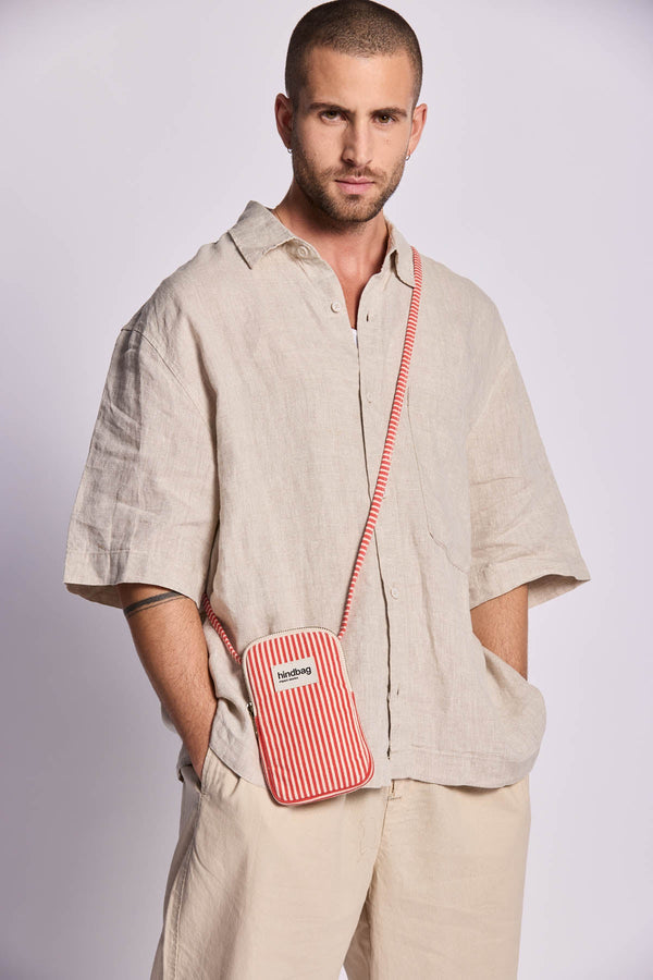 Red Stripe Bill Phone Case