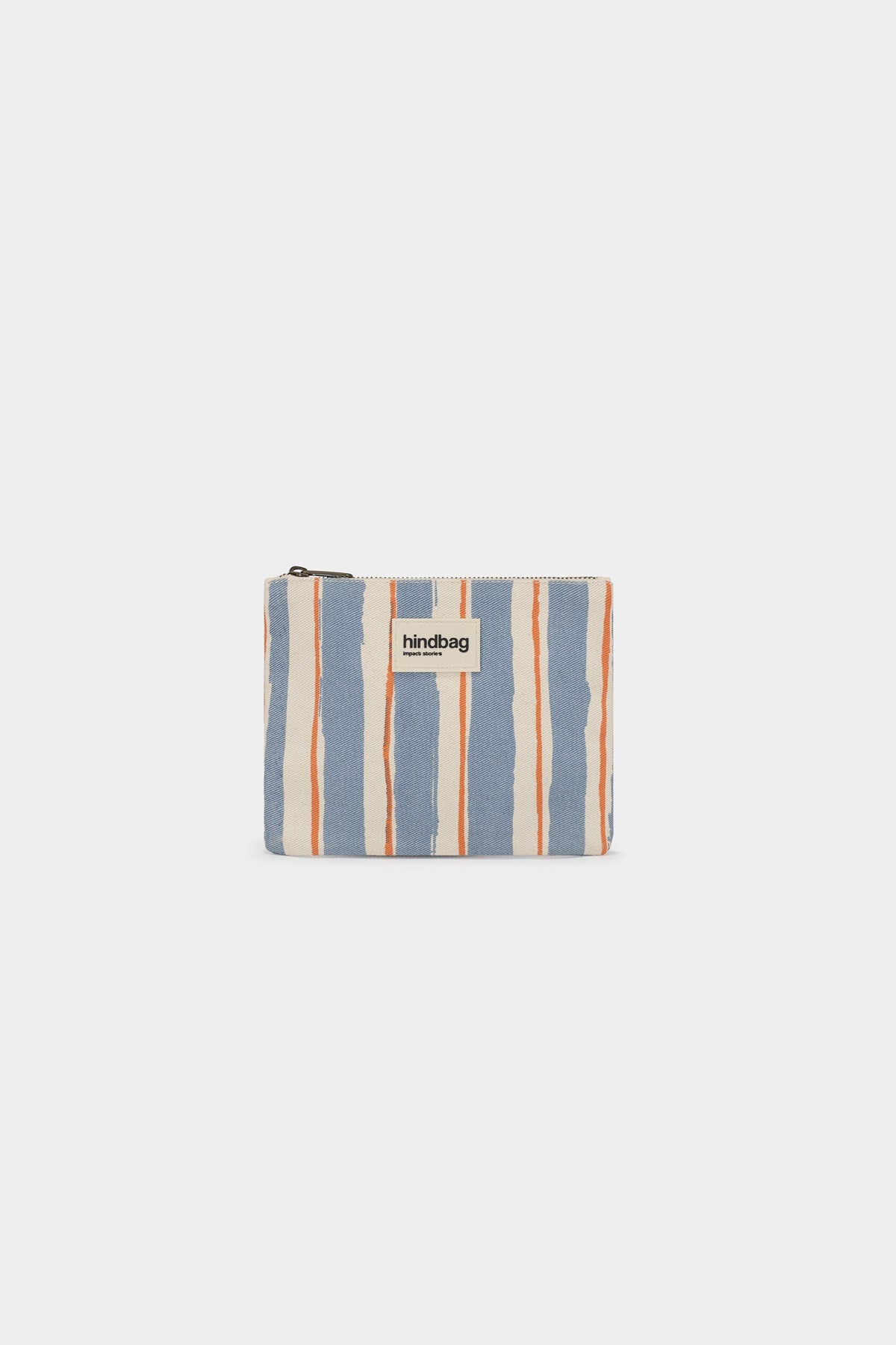 Pochette Lou Rayures Orange et Bleu