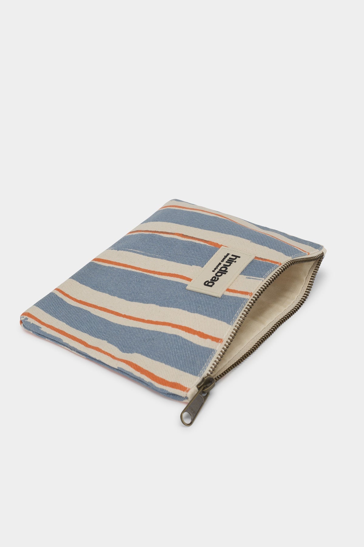Pochette Lou Rayures Orange et Bleu