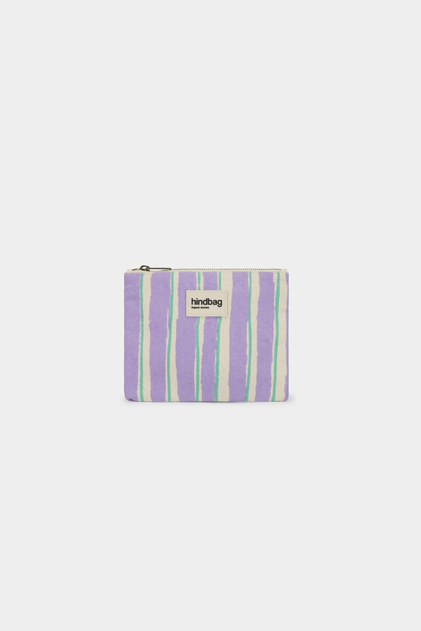 Lou Green and Parma Stripe Pouch