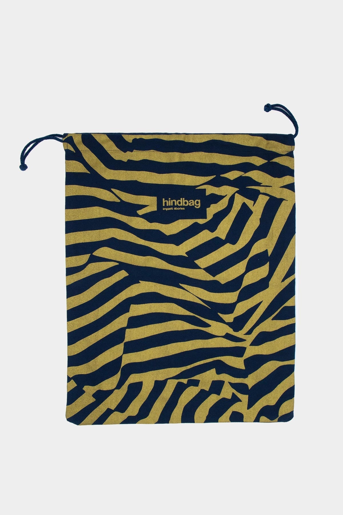 Gift pouch Gold Blue Stripe