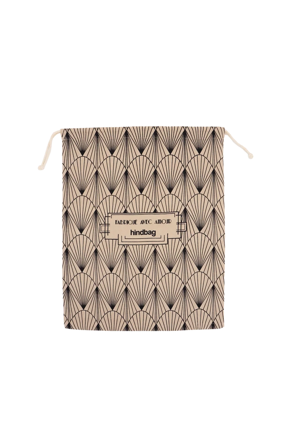 Reusable beige gift pouch