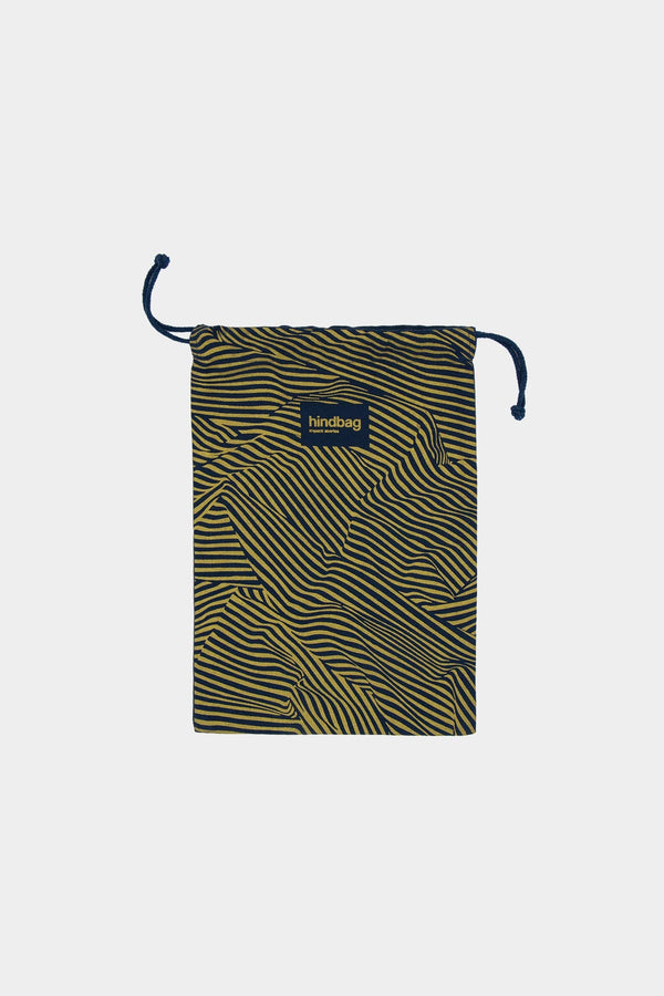 Gift pouch Gold Blue Stripe