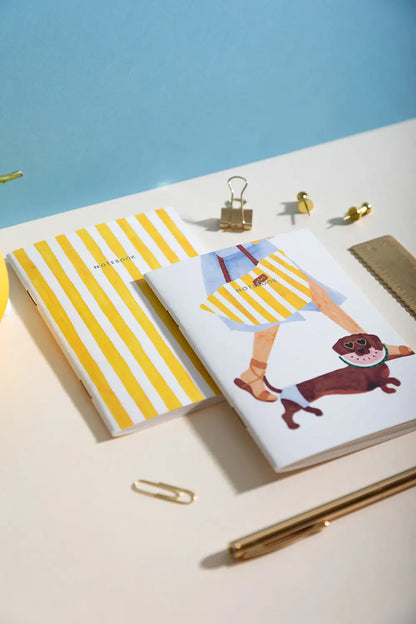 Summer Dachshund - A6 DUO Pocket Notebook