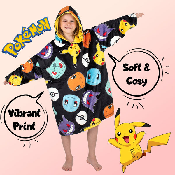 Sweat plaid oversize – Pokemon Oversized Blanket