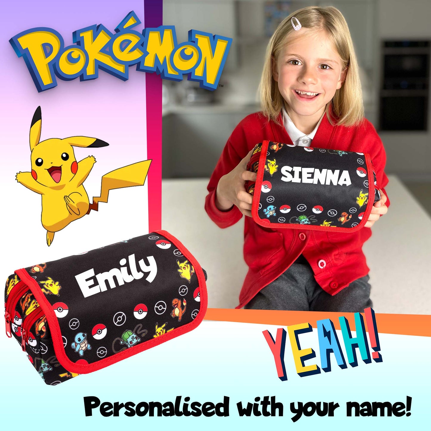 Personalized Pencil Case - Pokemon