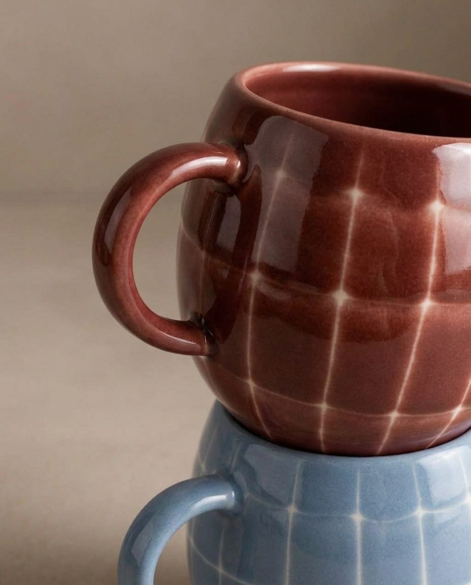 Tasse Pool en grès – 250 ml – Bleu ciel