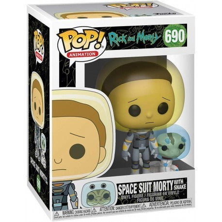 Pop! & Buddy Morty in tuta spaziale con serpente