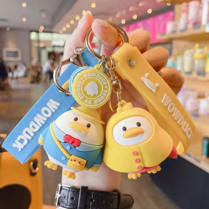 Porte Clés Canard Ciré Jaune – visuel produit
