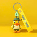Yellow Camper Duck Keychain