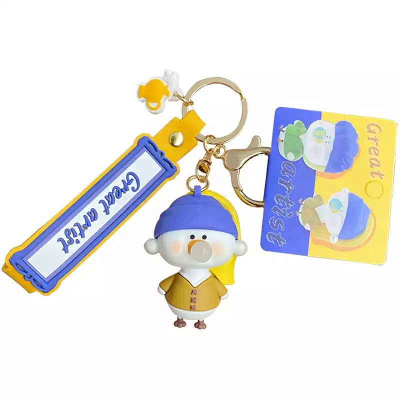 Porte-clés Canard La Jeune Fille à la Perle