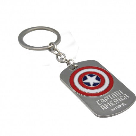 Portachiavi con placca 3D di Capitan America