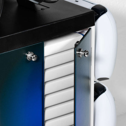 PS5 Gaming Locker Inspiration - Blue and White