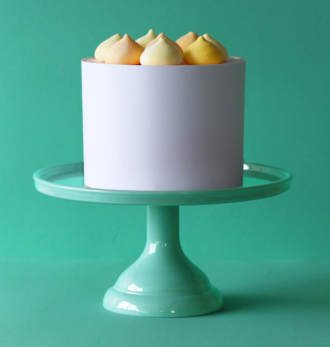 Présentoir à gâteau - petit format - menthe