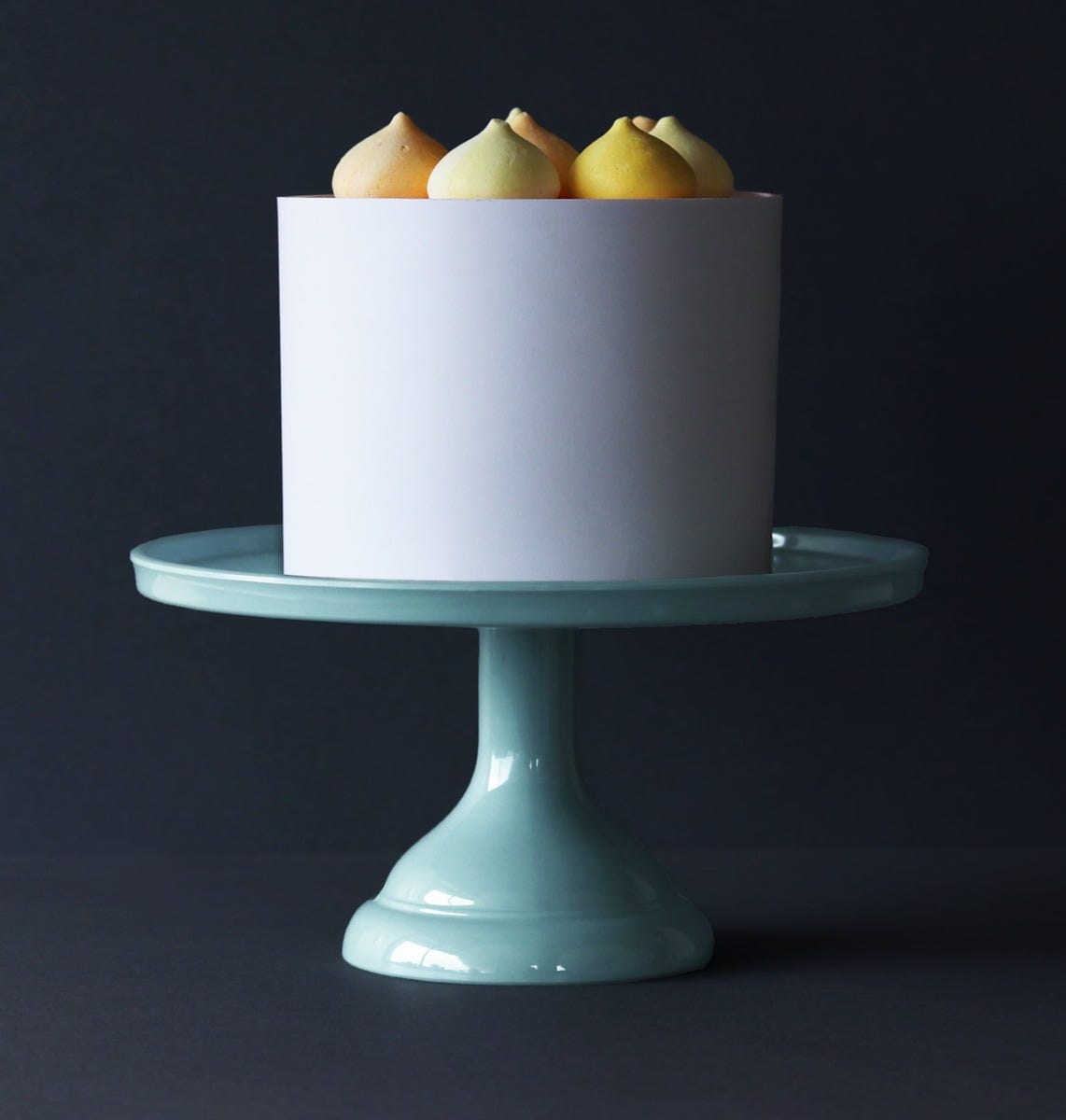 Présentoir à gâteau - petit format - bleu vintage
