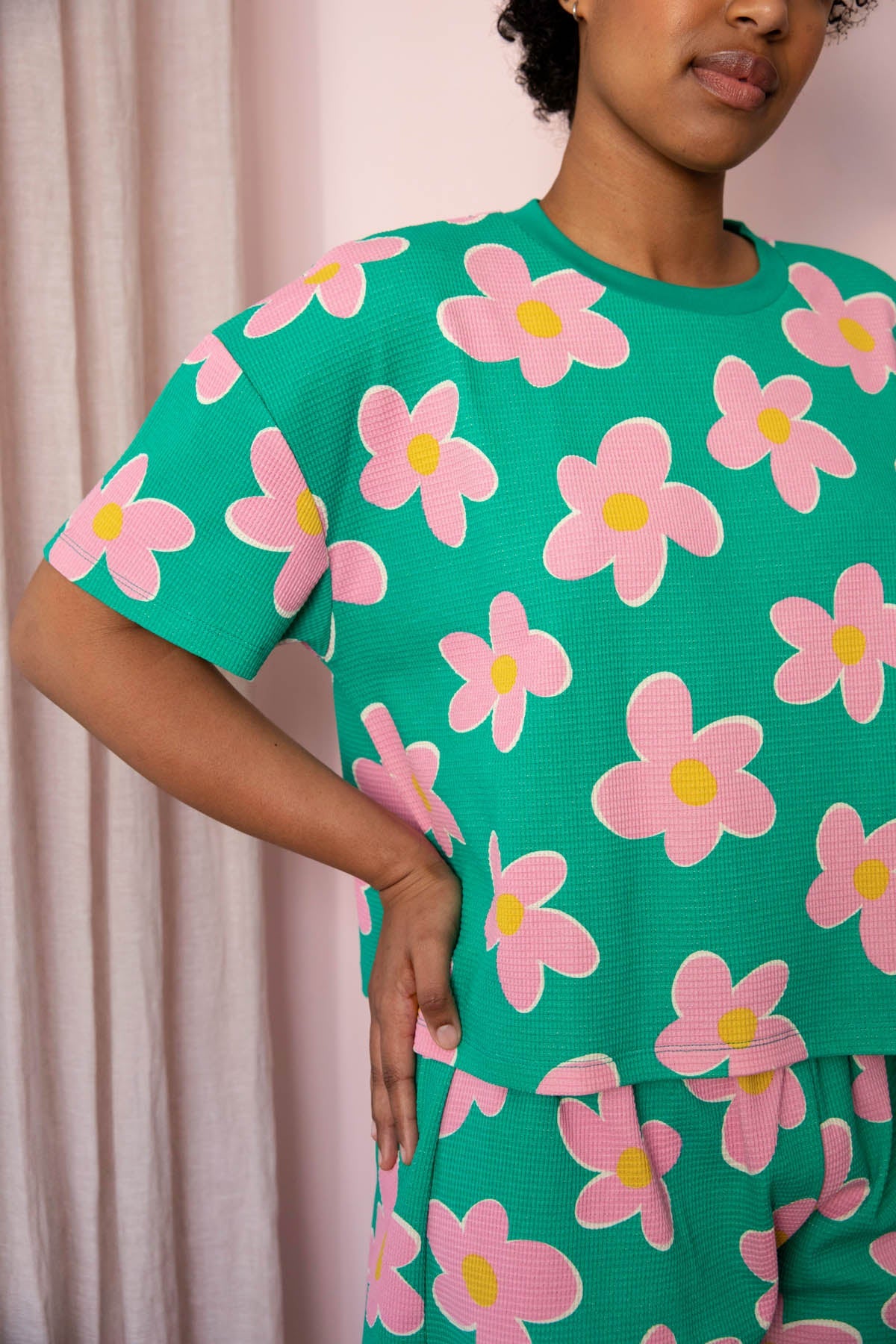 Pyjama gaufré Big Flowers - Hindbag x WAJ