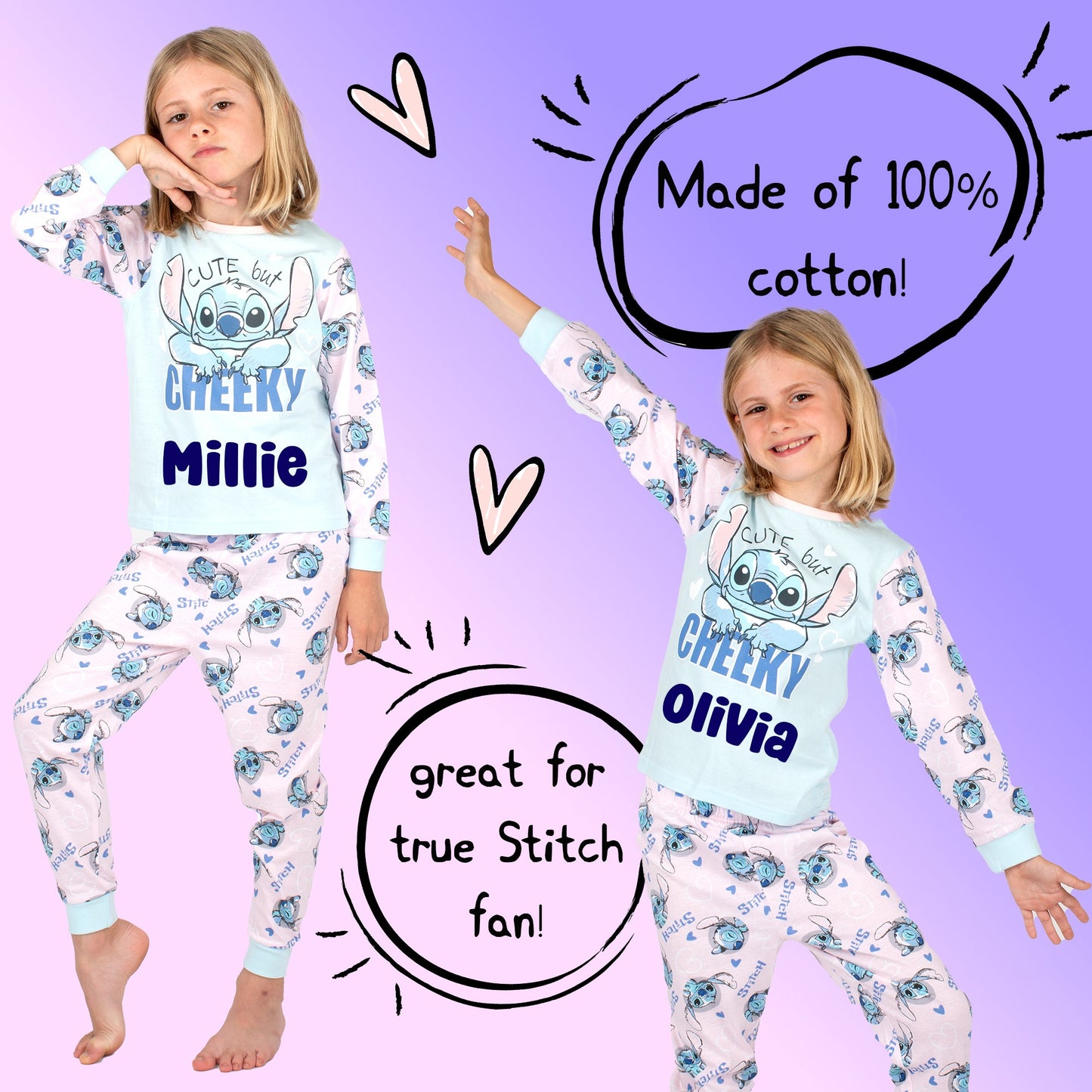 Disney Stitch Christmas Personalized Pyjamas